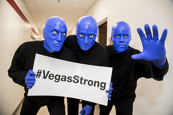 Blue Man Group shows support at Vegas Cares Benefit Nov. 5 2017