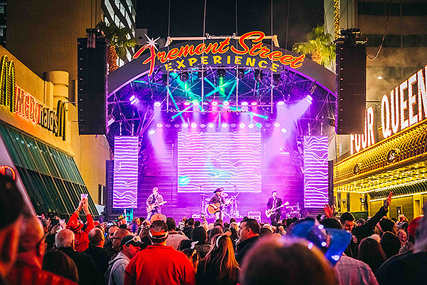 Tony Marques Band performs on the 3rd Street Stage during Fremont Street Experiences NYE party downtown 12.31.17
