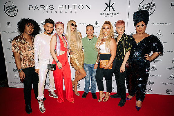 Paris Hilton and Beauty Influencers at Hakkasan Las Vegas Nightclub July 28 2018