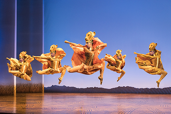 Lionesses Dance in THE LION KING North American Tour. Disney