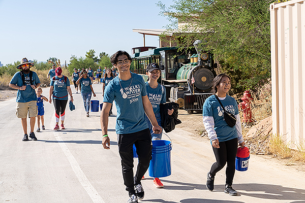 Walk for Water 2019 participants during the three mile walk through the Springs Preserve Sept. 21