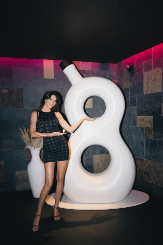 Kendall Jenner celebrates the Nevada launch of Eight Reserve at Hakkasan Las Vegas Restaurant Nightclub Credit Sophie Sahara 1