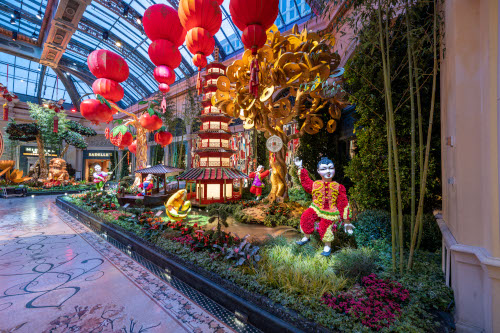 Bellagio Conservatory Lunar New Year 2023 North Bed