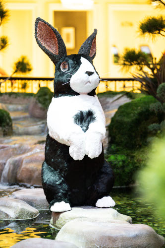 Bellagio Conservatory Lunar New Year 2023 South Bed Rabbit