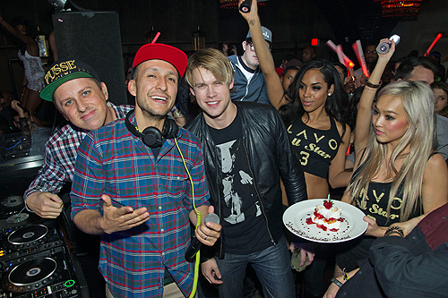 Chord Overstreet and DJ Vice at LAVO