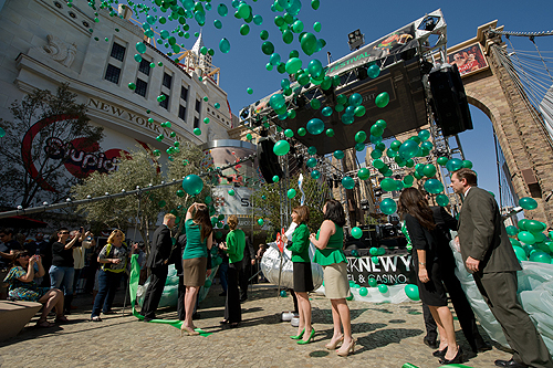 Balloon Release at New York-New Yorks Ribbon Cutting 2