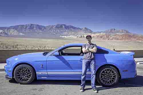 Jeff Leibow with a Shelby GT500 Photo Credit Vik Chohan Photography