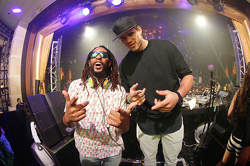 XS nightclub - Kris Humphries and Lil Jon - photo credit Danny Mahoney