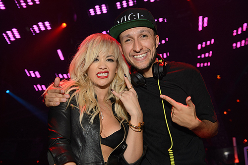 Rita Ora and DJ Vice at TAO Nightclub