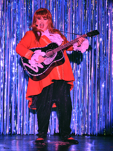 Wynonna impersonator at An Evening at La Cage in the Four Queens