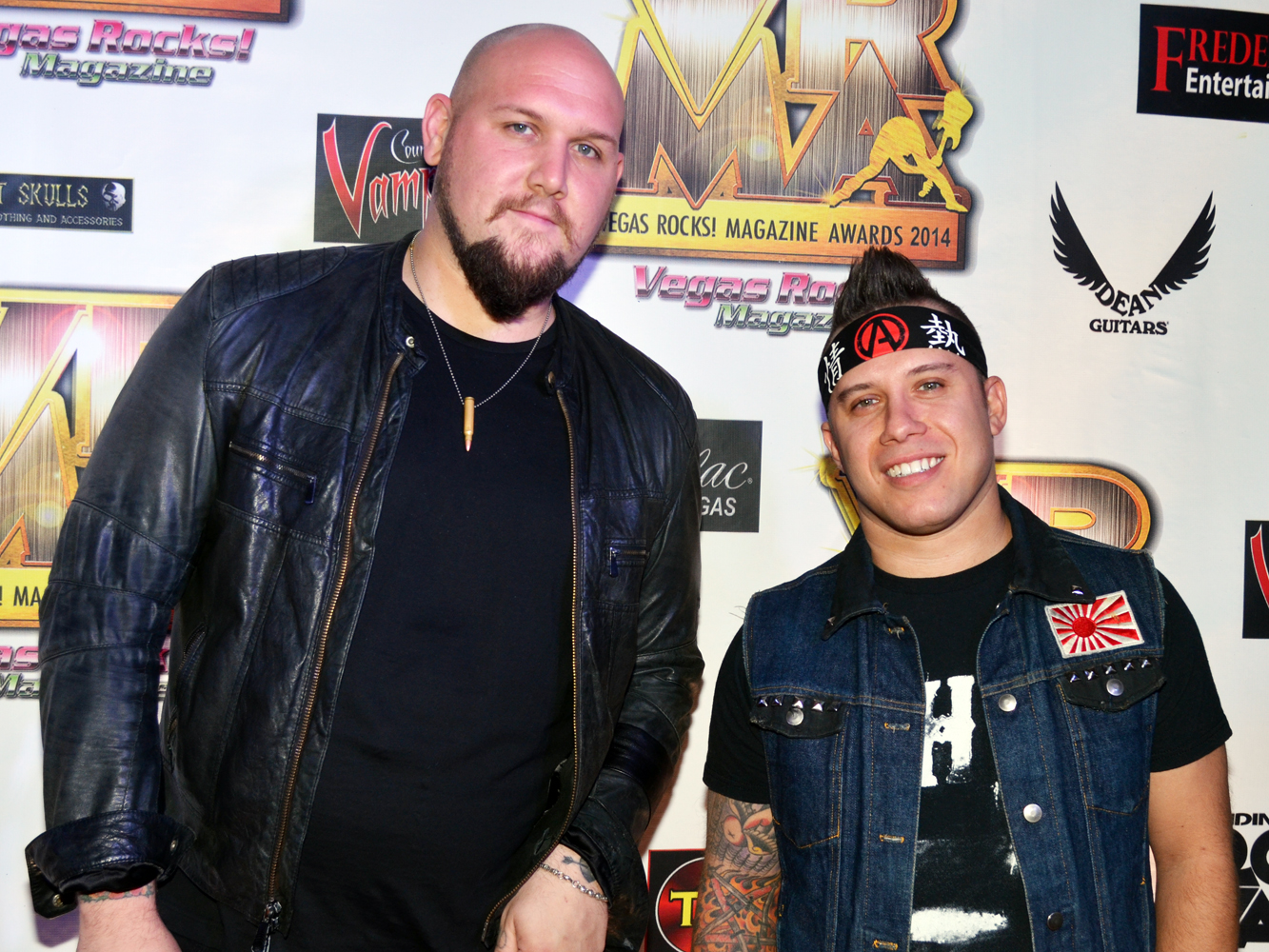 Brandon Saller and Dan Jacobs - Atreyu - Vegas Rocks Magazine Music Awards 2014 photo credit Stephen Thorburn 63517