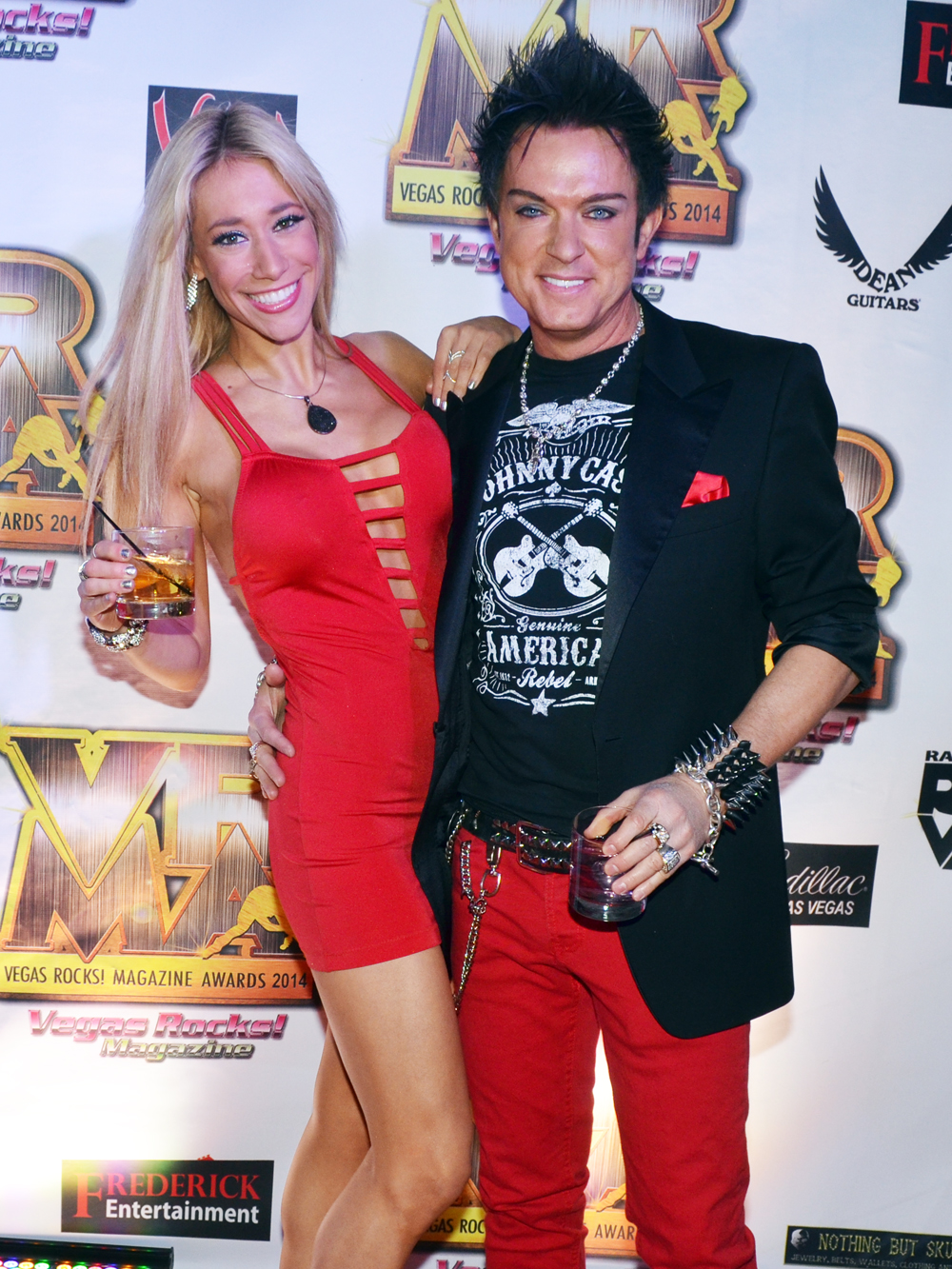 Lydia Ansel Chris Phillips of Zowie Bowie - Vegas Rocks Magazine Music Awards 2014 photo credit Stephen Thorburn 63713