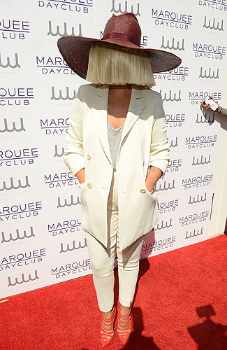 Sia Marquee Dayclub red carpet