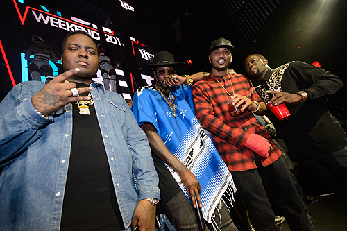 Sean Kingston 2 Chainz Trey Songz and Kevin Hart at Marquee