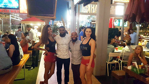 Tyron Woodley and Demetrious Johnson at Beer Park 1