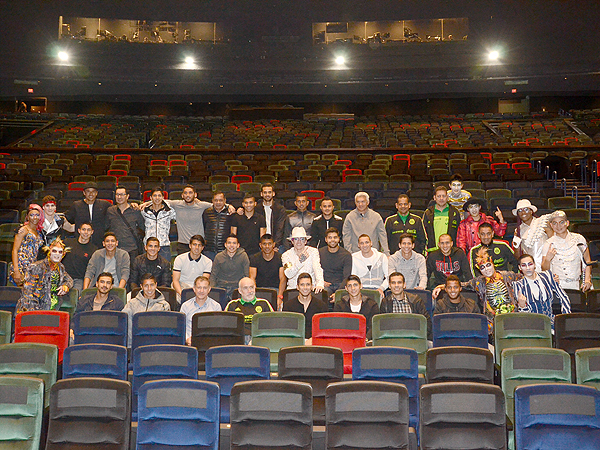 Mexicos National Soccer Team at Michael Jackson ONE by Cirque du Soleil