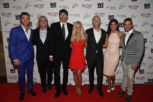 Shawn Nightingale Matt Murphy Adam Steck and Bri Steck with cast at the premiere of Sex Tips for Straight Women from a Gay Man and WE tvs Kendra on Top on June 8 2017 in Las Vegas Nevada Photo by Isaac Brekken Getty Images for WE tv