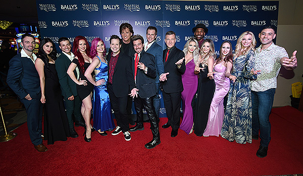 Cast of Masters of Illusion on the red carpet at opening night of Masters of Illusion at Ballys Las Vegas 12.13.17 credit Ethan Miller