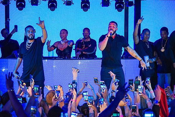 Drake Performs at Marquee with French Montana 2.24.18