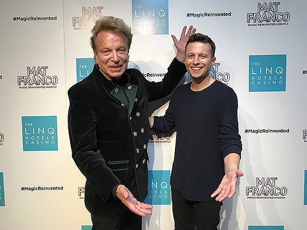 Siegfried Fischbacher Attends Mat Franco Magic Reinvented Nightly at The LINQ Hotel Casino 3.19.18 Credit MagicReinventedNightly