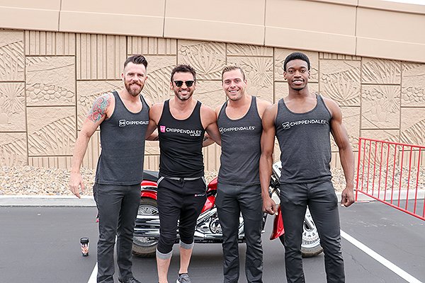 Tony Dovolani and cast members from Chippendales show their support for the 28th Annual AIDS Walk Las Vegas Credit Madison Freedle one7communications