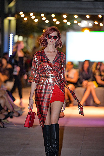 Models walk the runway wearing the latest fall collections provided by Saks Fifth Avenue Credit Amit Dadlaney4
