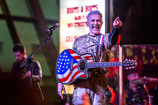 Aaron Tippin performs during 32nd Annual Downtown Hoedown at Fremont Street Experience 12.5.18