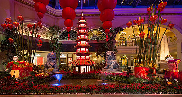 bellagio conservatory lunar new year south bed low