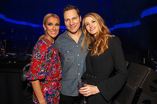 Global Superstar Celine Dion Celebrates Closing Night of Her Famed 16 Year Las Vegas Residency by Partying at OMNIA Nightclub with Grammy Award Winning Artist Tiësto and Fiancé June 8 Photo Credit Wolf Productions