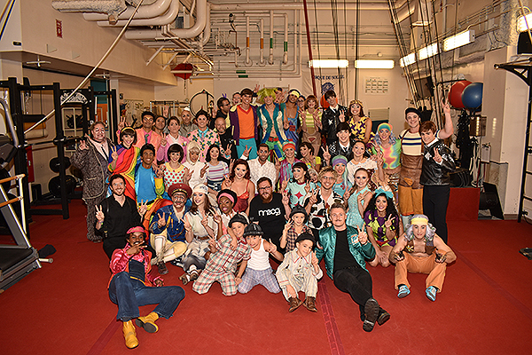WALK THE MOON and the cast of The Beatles LOVE by Cirque du Soleil Post for Photos Sept. 19 2019