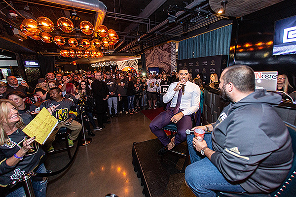 Wayne Big D Danielson hosts QA session with Ryan Reaves at Hyde Lounge at TMA 10.17.19