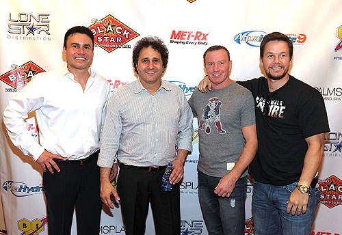 left_to_right_-_Phil_Maloof_George_Maloof_Micky_Ward_Mark_Wahlberg_-_photo_by_Denise_Truscello