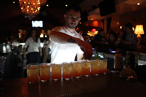 Bartender Serving Whists Signature Cocktails