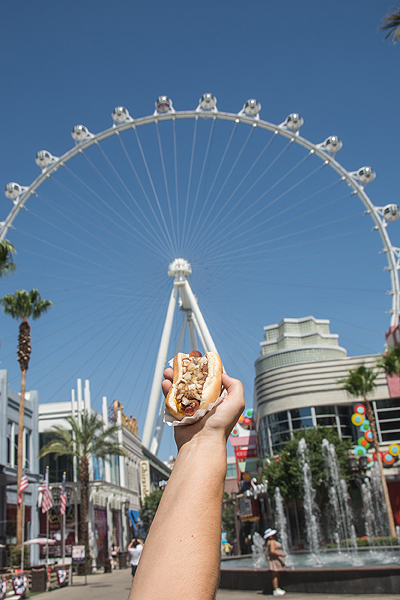 The Mat Franco Hot Dog and The LINQ Promenades High Roller