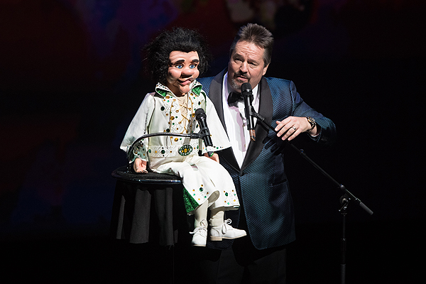 Terry Fator performs his iconic ventriloquist act at HELP Sept 12 2016 Tom Donoghue