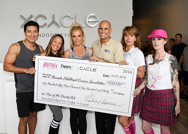 Britney Spears Charity Ride Check Presentaiton to NCCF