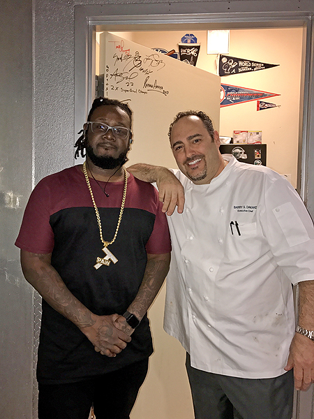 T Pain with Executive Chef Barry Dakake at N9NE Steakhouse 1.3.2017