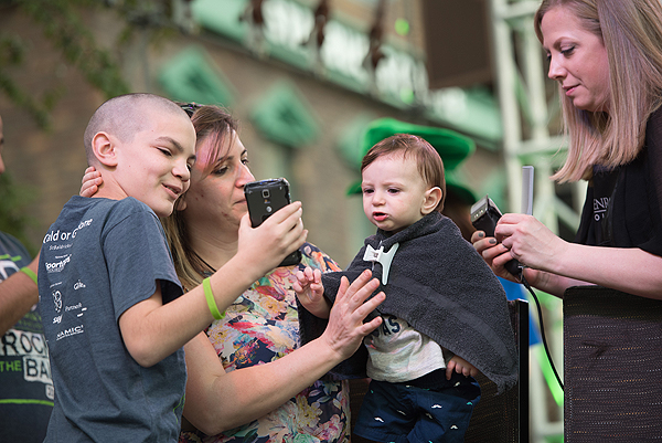 A 10 month old shavee is New York New York Hotel Casinos youngest St. Baldricks Day participant